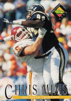 #130 Chris Mims - San Diego Chargers - 1994 Pro Line Live Football