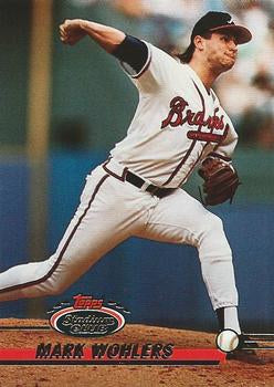 #130 Mark Wohlers - Atlanta Braves - 1993 Stadium Club Baseball