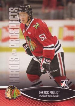#130 Derrick Pouliot - Portland Winterhawks - 2012-13 In The Game Heroes and Prospects Hockey