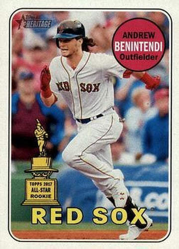 #130e Andrew Benintendi - Boston Red Sox - 2018 Topps Heritage Baseball