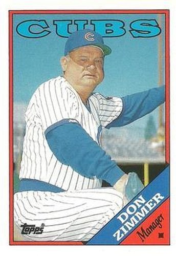 #131T Don Zimmer - Chicago Cubs - 1988 Topps Traded Baseball