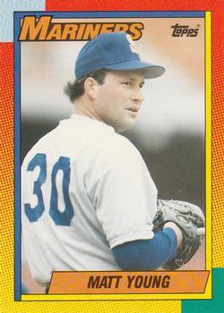 #131T Matt Young - Seattle Mariners - 1990 Topps Traded Baseball