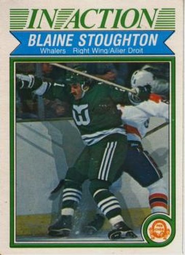 #131 Blaine Stoughton - Hartford Whalers - 1982-83 O-Pee-Chee Hockey