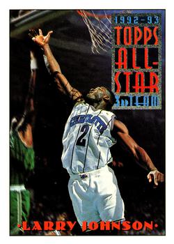 #131 Larry Johnson - Charlotte Hornets - 1993-94 Topps Basketball