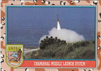 #131 Chaparral Missile Launch System - 1991 Topps Desert Storm