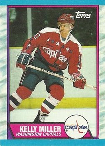 #131 Kelly Miller - Washington Capitals - 1989-90 Topps Hockey
