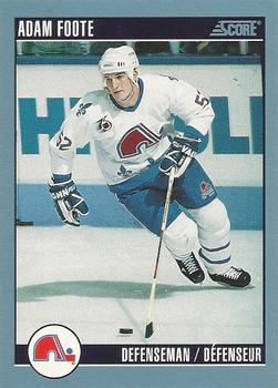 #131 Adam Foote - Quebec Nordiques - 1992-93 Score Canadian Hockey