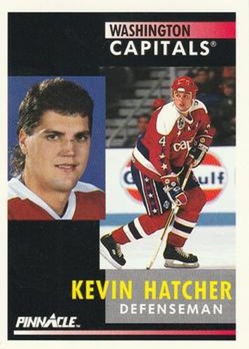 #131 Kevin Hatcher - Washington Capitals - 1991-92 Pinnacle Hockey