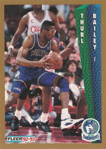 #131 Thurl Bailey - Minnesota Timberwolves - 1992-93 Fleer Basketball