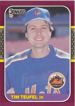 #131 Tim Teufel - New York Mets - 1987 Donruss Opening Day Baseball