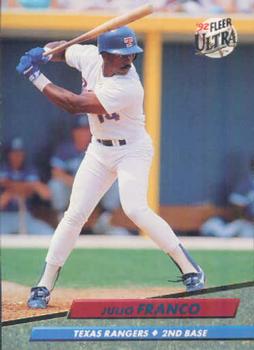 #131 Julio Franco - Texas Rangers - 1992 Ultra Baseball