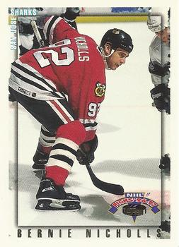 #131 Bernie Nicholls - San Jose Sharks - 1996-97 Topps NHL Picks Hockey