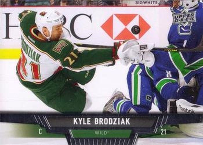 #131 Kyle Brodziak - Minnesota Wild - 2013-14 Upper Deck Hockey