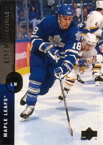 #131 Kent Manderville - Toronto Maple Leafs - 1994-95 Upper Deck Hockey