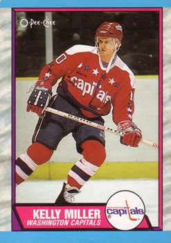 #131 Kelly Miller - Washington Capitals - 1989-90 O-Pee-Chee Hockey