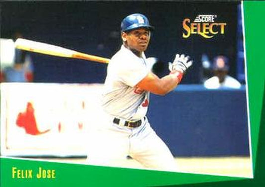 #131 Felix Jose - St. Louis Cardinals - 1993 Select Baseball