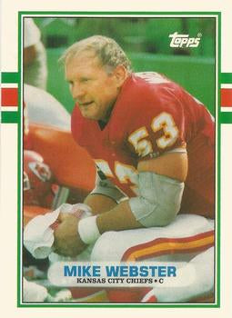 #131T Mike Webster - Kansas City Chiefs - 1989 Topps Traded Football