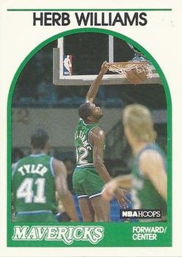 #131 Herb Williams - Dallas Mavericks - 1989-90 Hoops Basketball