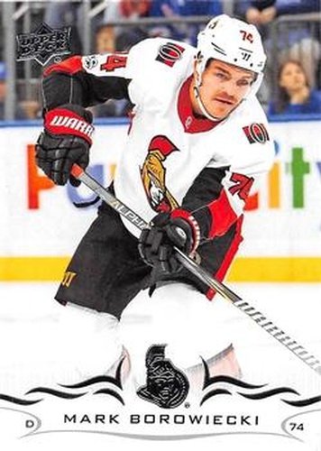 #131 Mark Borowiecki - Ottawa Senators - 2018-19 Upper Deck Hockey
