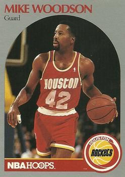 #131 Mike Woodson - Houston Rockets - 1990-91 Hoops Basketball