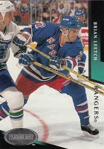 #131 Brian Leetch - New York Rangers - 1993-94 Parkhurst Hockey