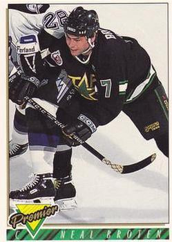 #131 Neal Broten - Dallas Stars - 1993-94 Topps Premier Hockey