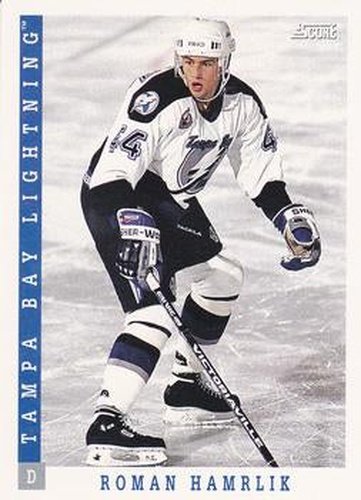 #131 Roman Hamrlik - Tampa Bay Lightning - 1993-94 Score Canadian Hockey