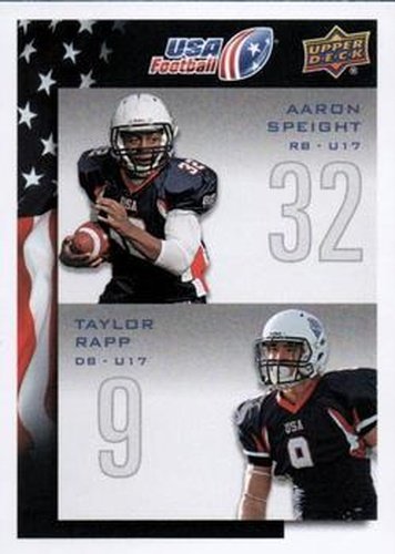 #131 Aaron Speight / Taylor Rapp - USA - 2014 Upper Deck USA Football