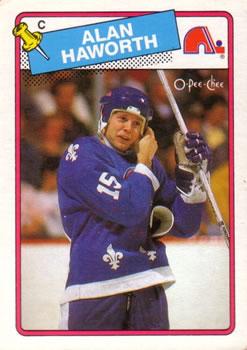 #131 Alan Haworth - Quebec Nordiques - 1988-89 O-Pee-Chee Hockey
