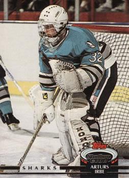 #131 Arturs Irbe - San Jose Sharks - 1992-93 Stadium Club Hockey