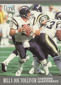 #131 Billy Joe Tolliver - San Diego Chargers - 1991 Ultra Football