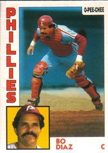 #131 Bo Diaz - Philadelphia Phillies - 1984 O-Pee-Chee Baseball