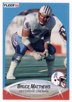 #131 Bruce Matthews - Houston Oilers - 1990 Fleer Football