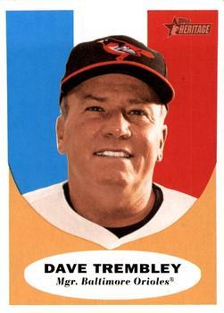 #131 Dave Trembley - Baltimore Orioles - 2010 Topps Heritage Baseball
