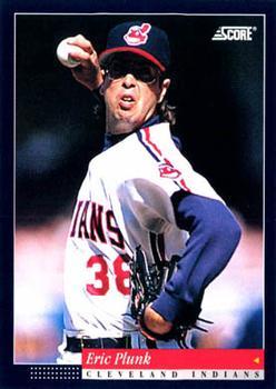 #131 Eric Plunk - Cleveland Indians -1994 Score Baseball