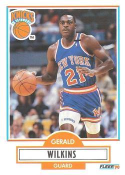 #131 Gerald Wilkins - New York Knicks - 1990-91 Fleer Basketball
