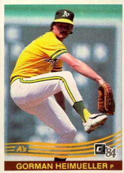 #131 Gorman Heimueller - Oakland Athletics - 1984 Donruss Baseball