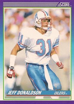#131 Jeff Donaldson - Houston Oilers - 1990 Score Football