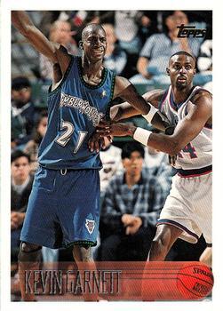 #131 Kevin Garnett - Minnesota Timberwolves - 1996-97 Topps Basketball