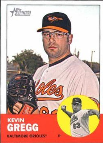 #131 Kevin Gregg - Baltimore Orioles - 2012 Topps Heritage Baseball
