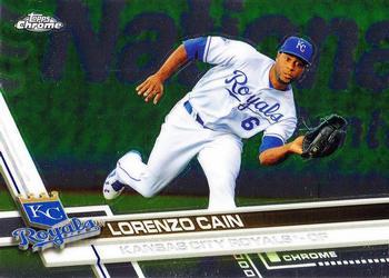 #131 Lorenzo Cain - Kansas City Royals - 2017 Topps Chrome Baseball