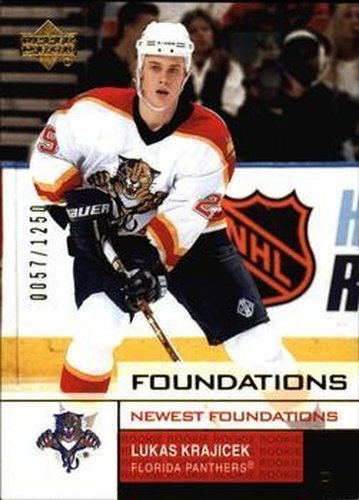 #131 Lukas Krajicek - Florida Panthers - 2002-03 Upper Deck Foundations Hockey