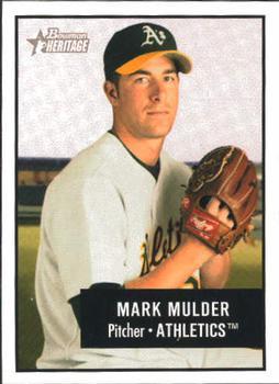 #131 Mark Mulder - Oakland Athletics - 2003 Bowman Heritage Baseball