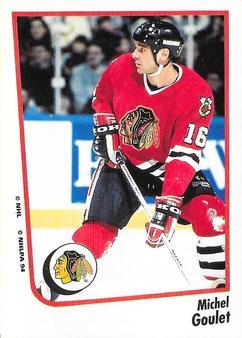 #131 Michel Goulet - Chicago Blackhawks - 1994-95 Panini Hockey Stickers