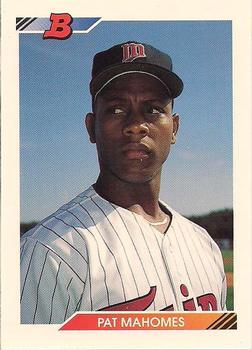#131 Pat Mahomes - Minnesota Twins - 1992 Bowman Baseball