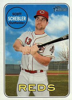 #131 Scott Schebler - Cincinnati Reds - 2018 Topps Heritage Baseball