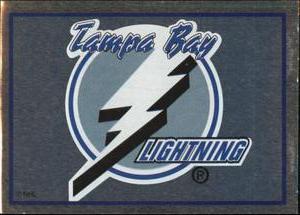 #131 Tampa Bay Lightning Logo - Tampa Bay Lightning - 1995-96 Panini Hockey Stickers