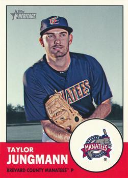 #131 Taylor Jungmann - Brevard County Manatees - 2012 Topps Heritage Minor League Baseball