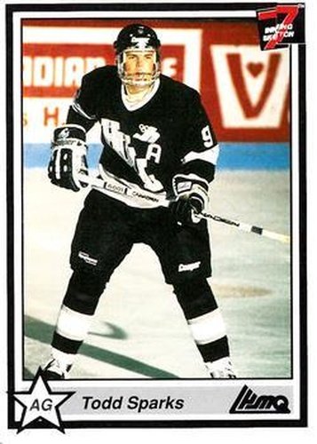#131 Todd Sparks - Hull Olympique - 1990-91 7th Inning Sketch QMJHL Hockey