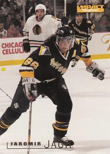 #131 Jaromir Jagr - Pittsburgh Penguins - 1995-96 SkyBox Impact Hockey